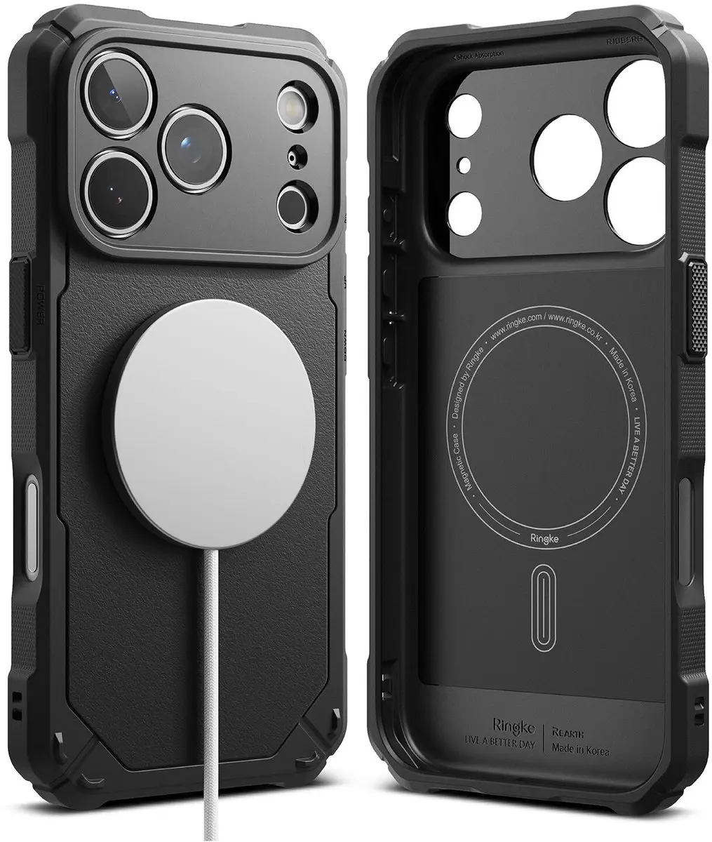 Ringke Rugged Gear Magnetic Hoesje iPhone 17 Pro Max - Zwart