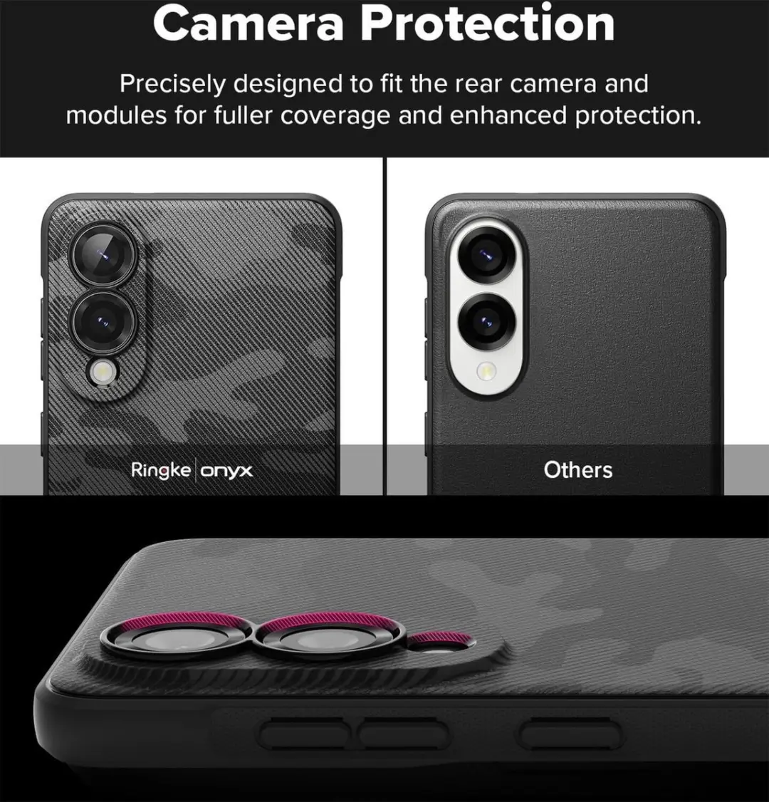 Ringke Onyx Hoesje Samsung Galaxy S25 Edge - Camo Zwart