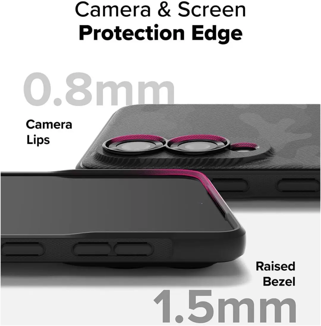 Ringke Onyx Hoesje Samsung Galaxy S25 Edge - Camo Zwart