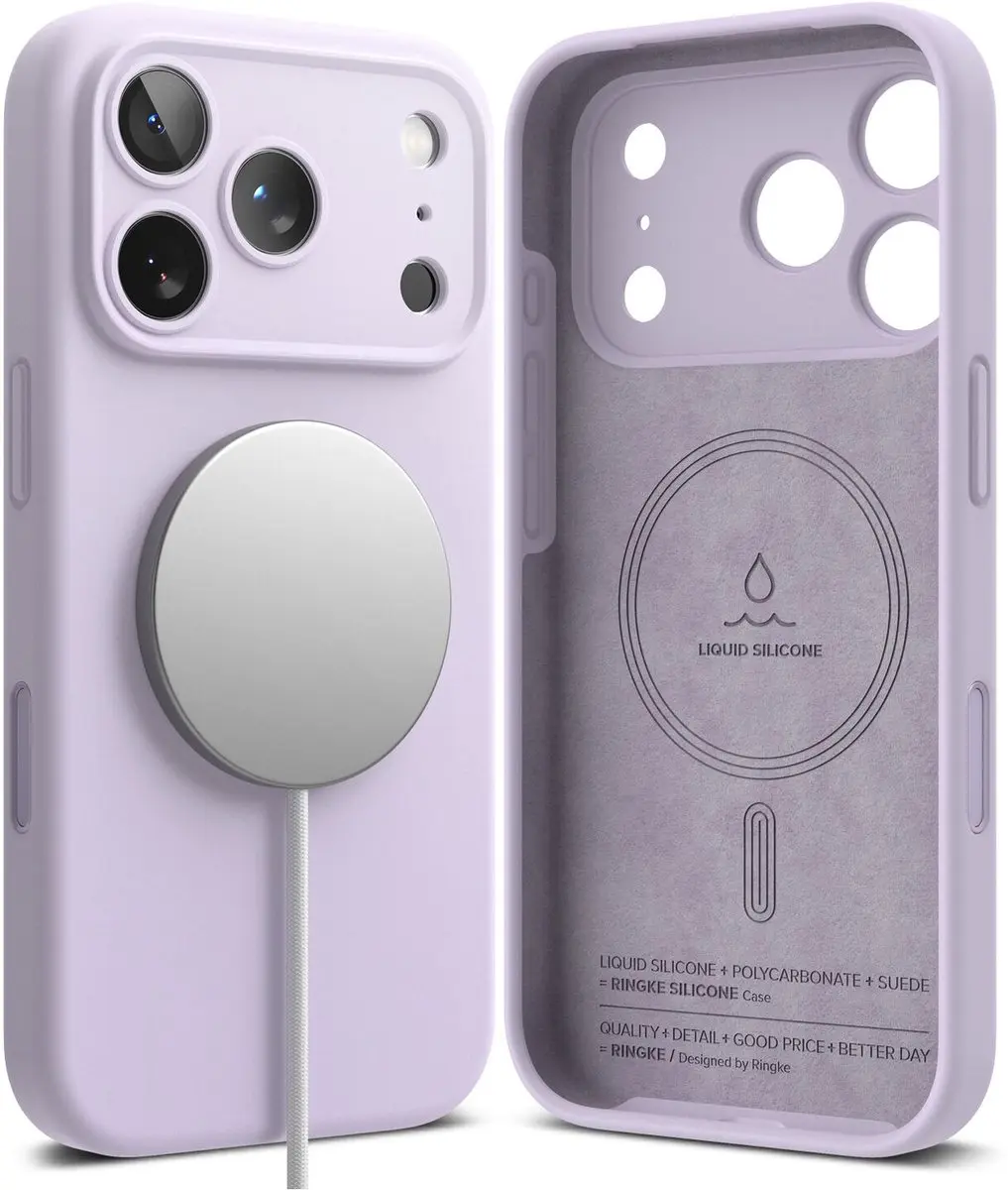 Ringke Silicone MagSafe Hoesje iPhone 17 Pro Max - Paars - afbeelding 6 van 6
