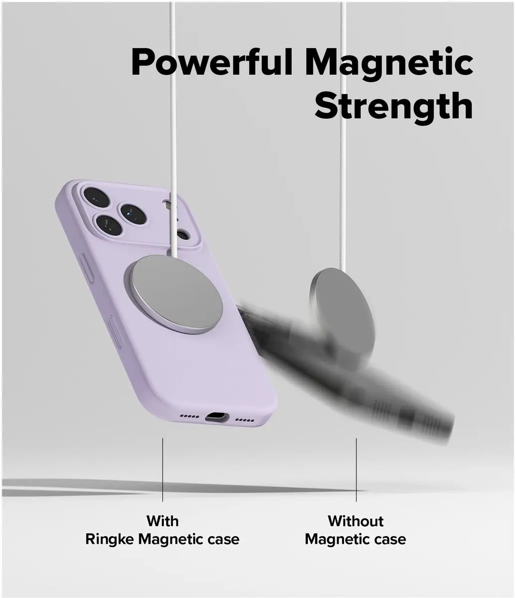 Ringke Silicone MagSafe Hoesje iPhone 17 Pro Max - Paars