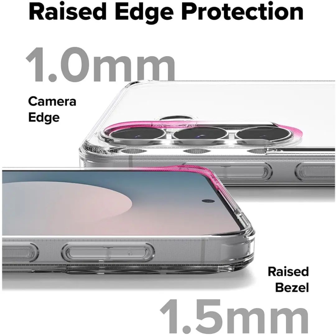 Ringke Fusion Hoesje Samsung Galaxy S25 FE - Antikrascoating - Matte Transparant