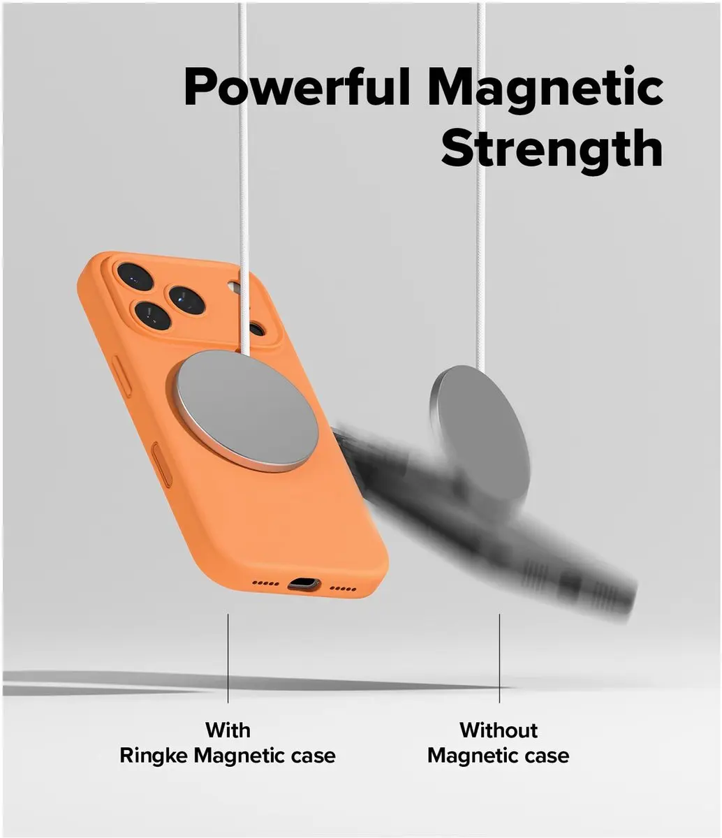 Ringke Silicone MagSafe Hoesje iPhone 17 Pro - Oranje