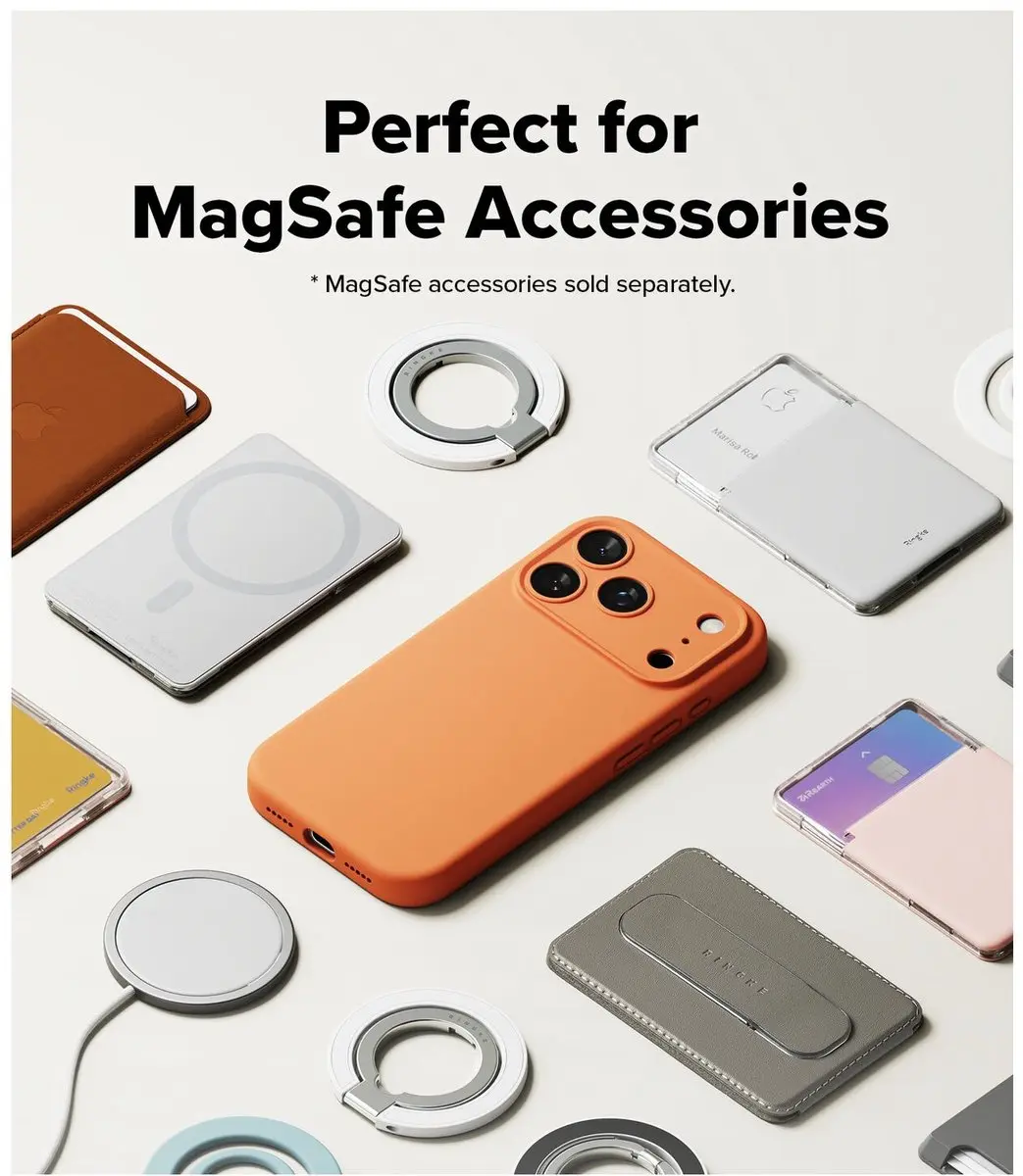 Ringke Silicone MagSafe Hoesje iPhone 17 Pro - Oranje
