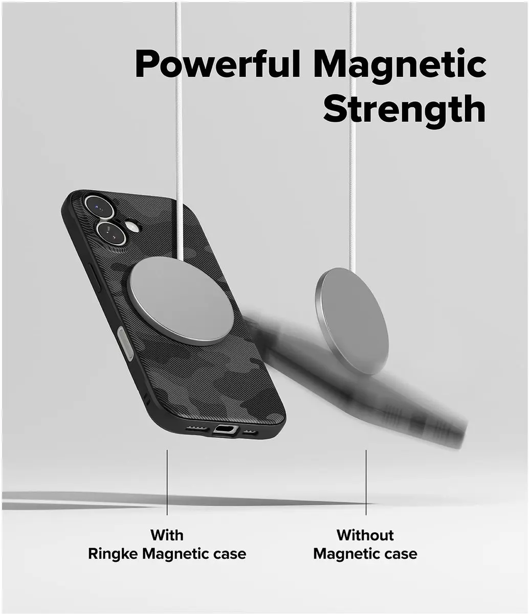 Ringke Onyx Magnetic Hoesje iPhone 17 - MagSafe/Qi2 - Zwart