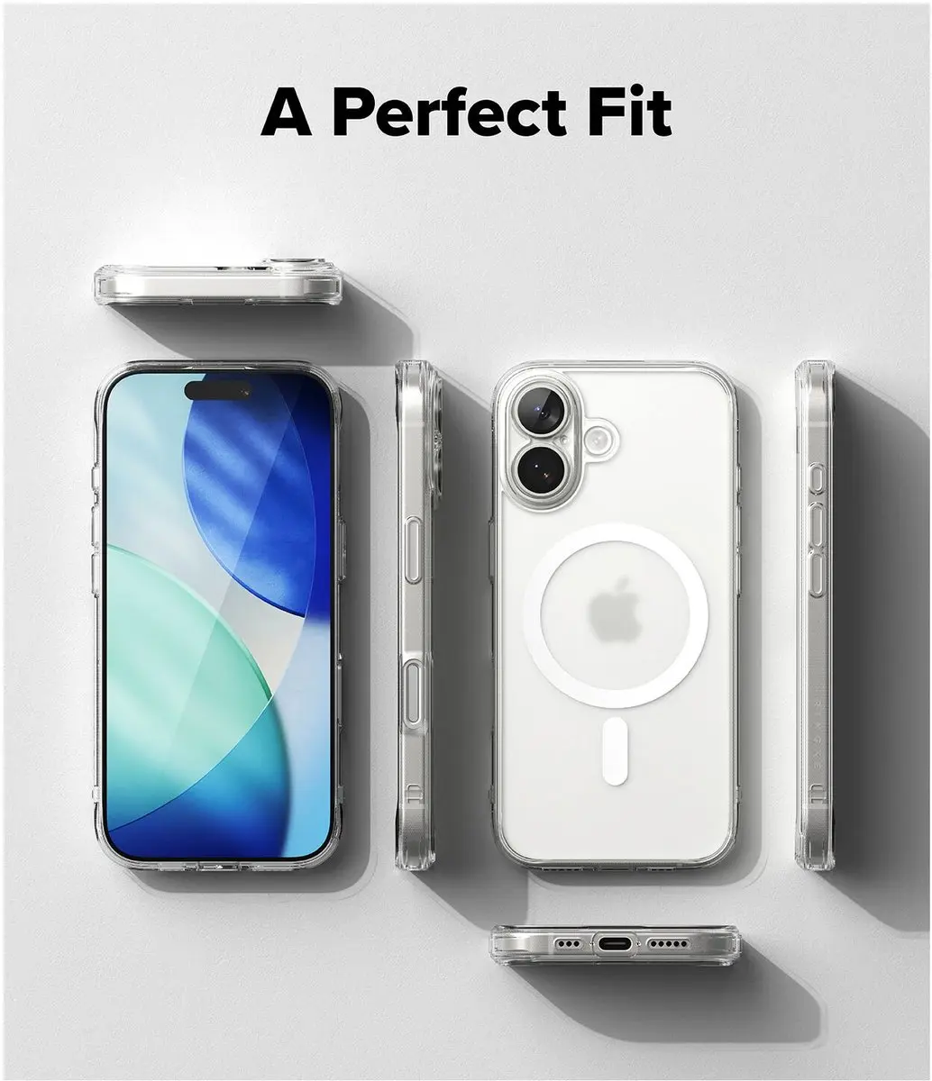 Ringke Fusion Magnetic Hoesje iPhone 17 - Matte Transparant - afbeelding 6 van 6