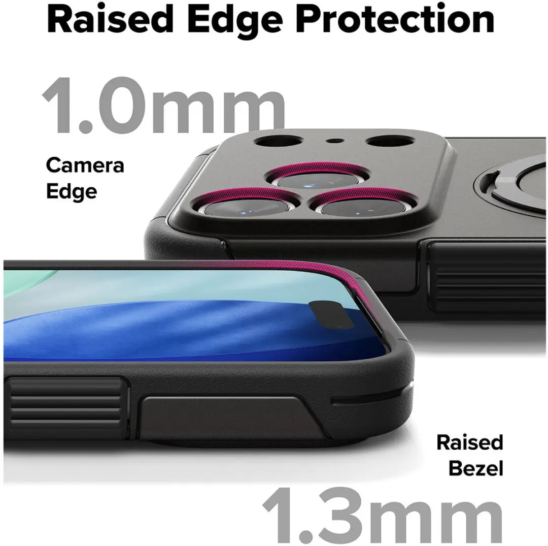 Ringke Hoesje iPhone 17 Pro - Rugged Gunmetal - MagSafe