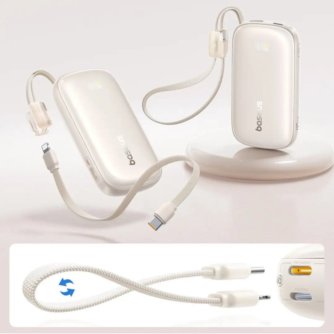 Baseus EnerFill FC21 Qpow 3 Ultra Powerbank 10000mAh - 45W - Tytan