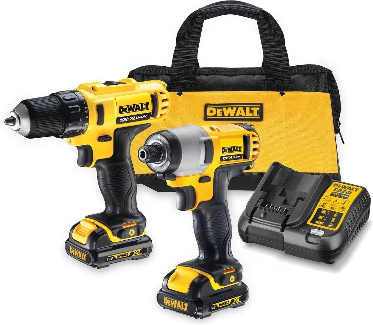 DeWalt DCK211C2 Combiset 10.8V