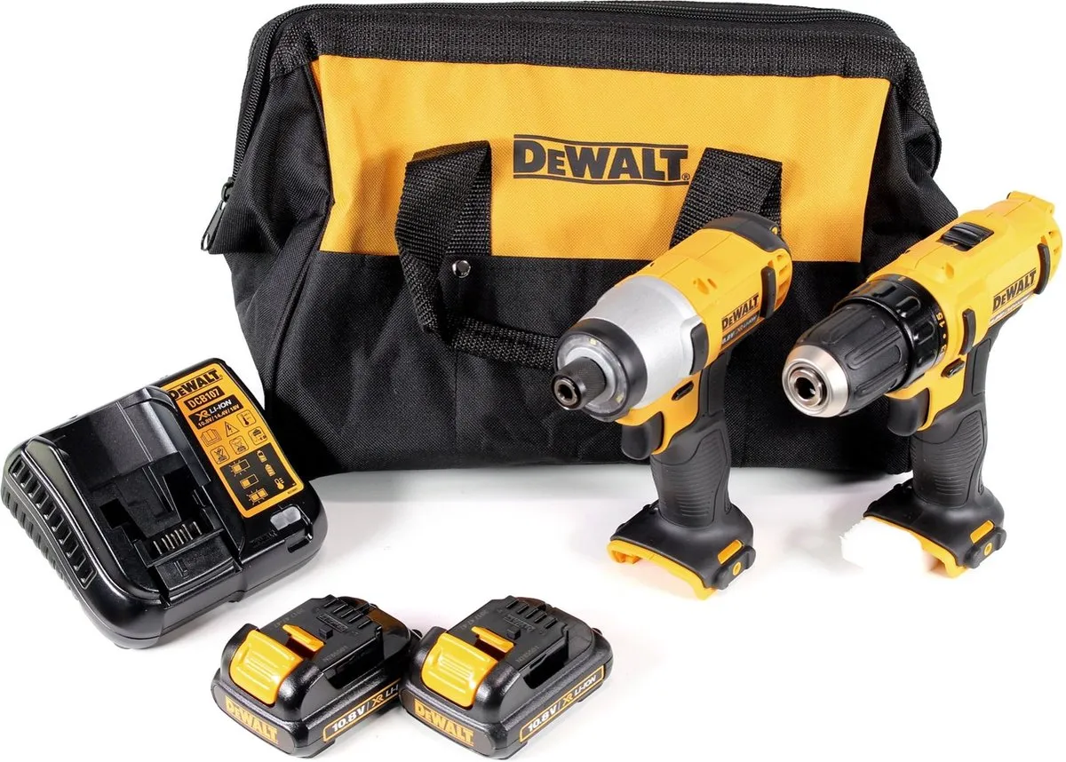 DeWalt DCK211C2 Combiset 10.8V - 2x Accu 1.3Ah