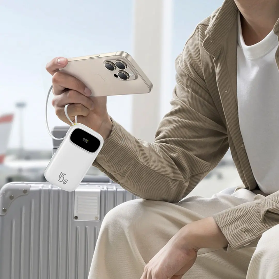 Baseus EnerFill FC31 Powerbank 10000mAh - 45W - Wit - afbeelding 6 van 6