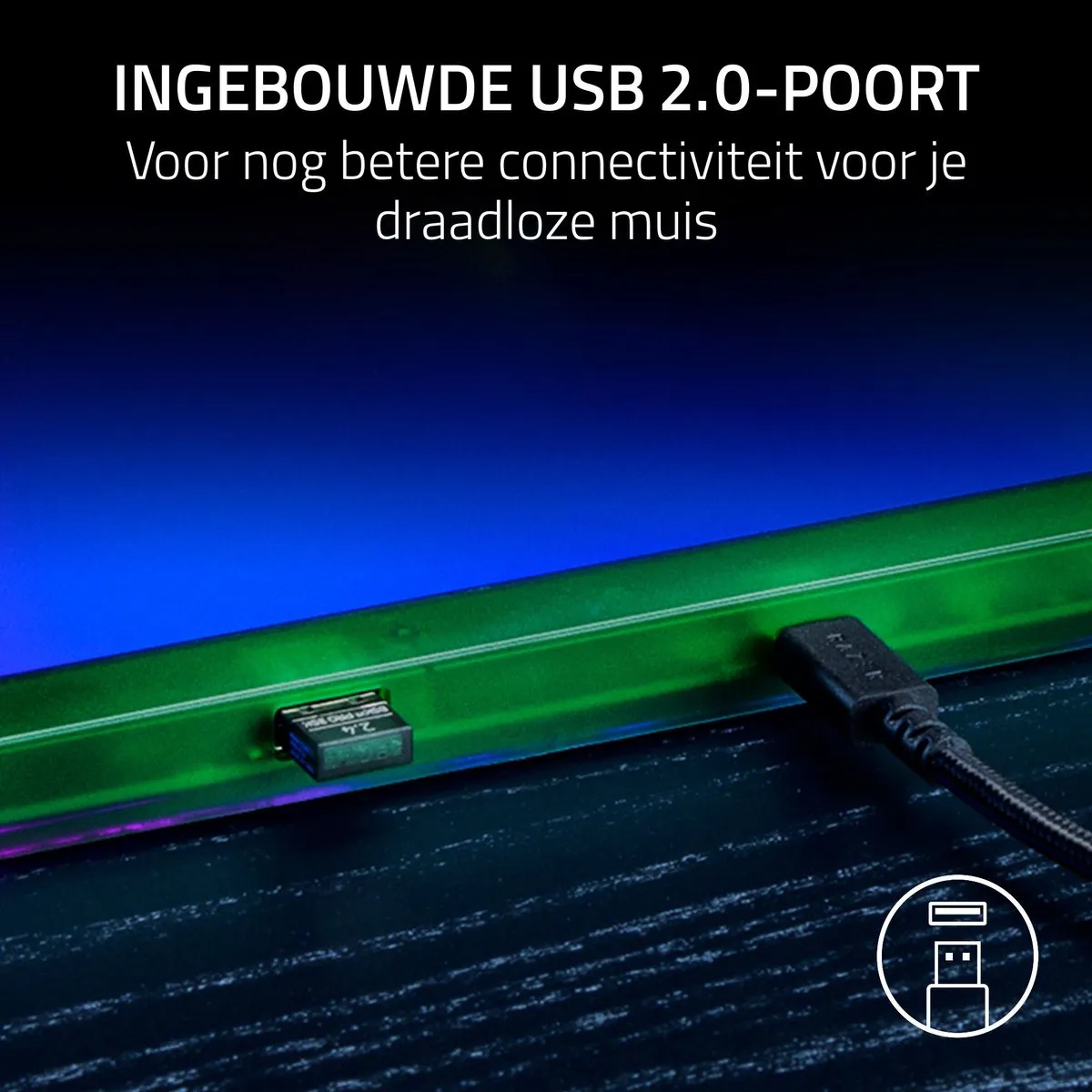 Razer Firefly V2 Pro Gaming Muismat 36x27.5cm - Phantom Green