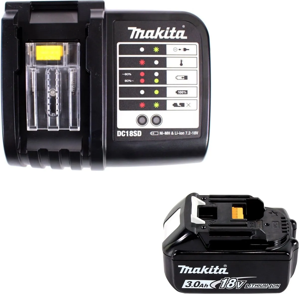 Makita DTD 156 SF1J accu slagmoersleutel 18V 155Nm + 1x oplaadbare accu 3.0Ah + lader + Makpac