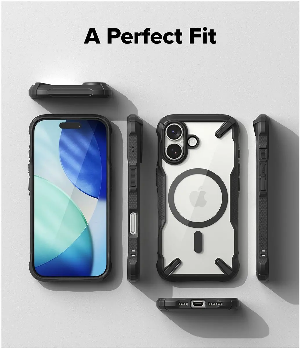 Ringke Fusion X Magnetic Hoesje iPhone 17 - Zwart