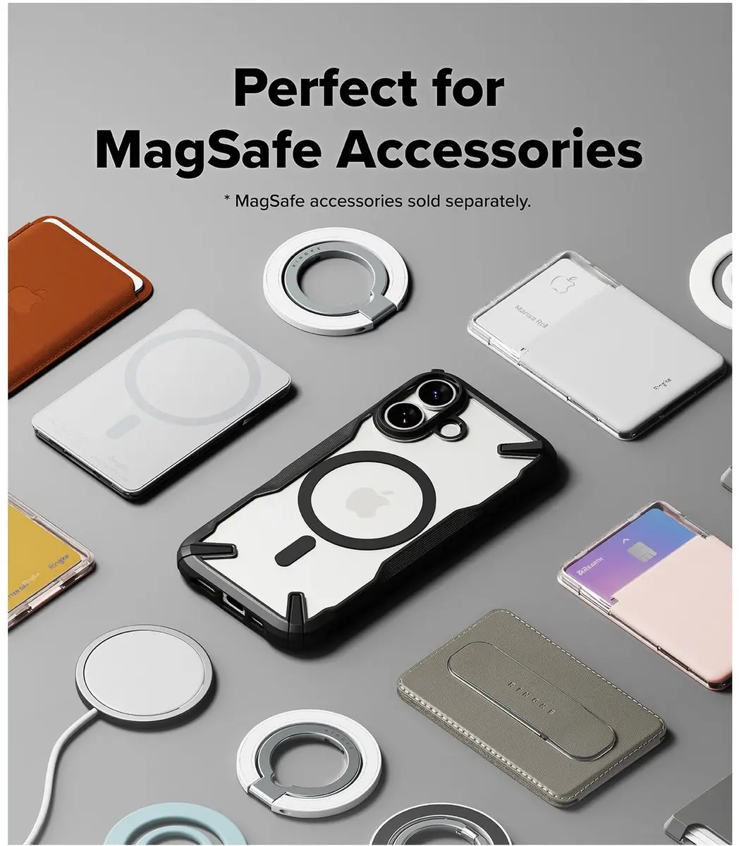 Ringke Fusion X Magnetic Hoesje iPhone 17 - Zwart