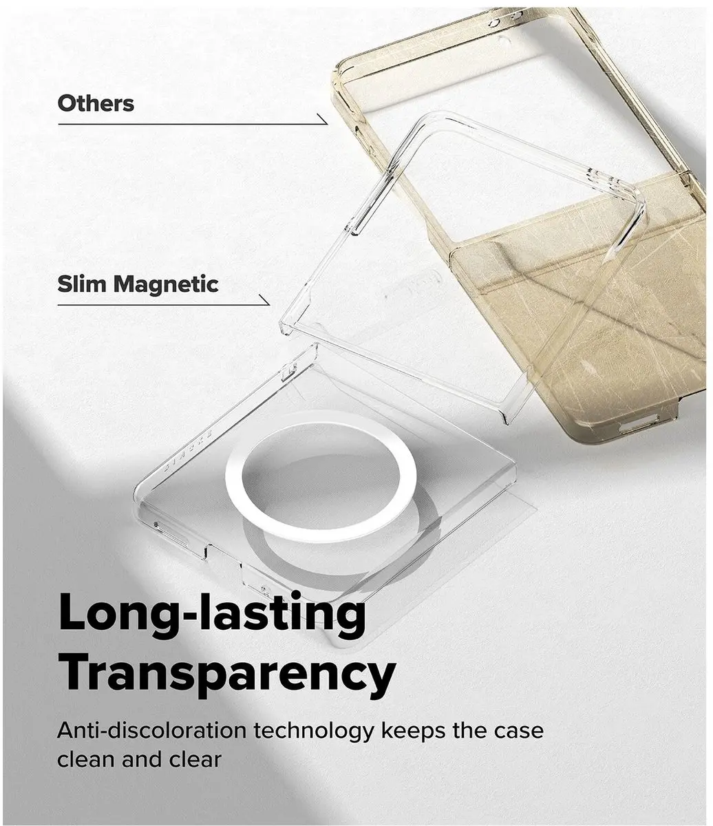 Ringke Slim Magnetic Hoesje Samsung Galaxy Z Flip 7 - Transparant