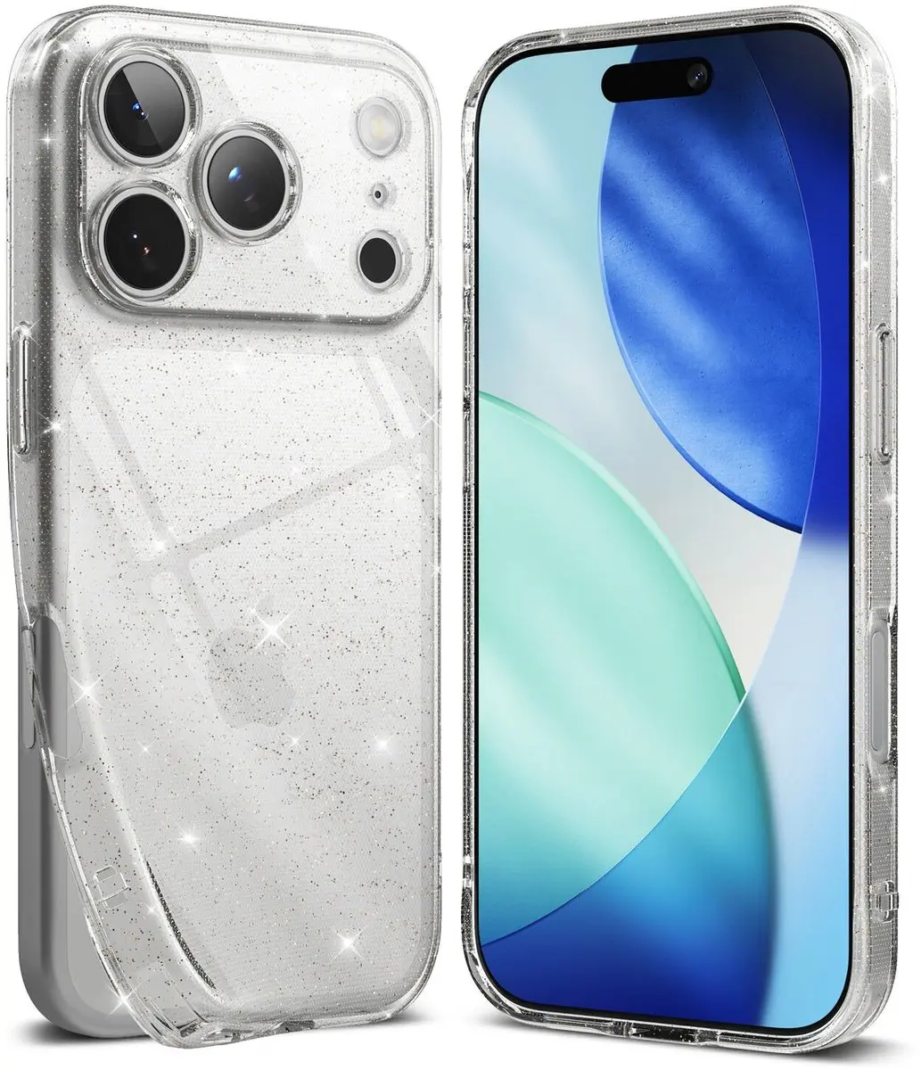 Ringke Air Hoesje iPhone 17 Pro - Glitter Transparant