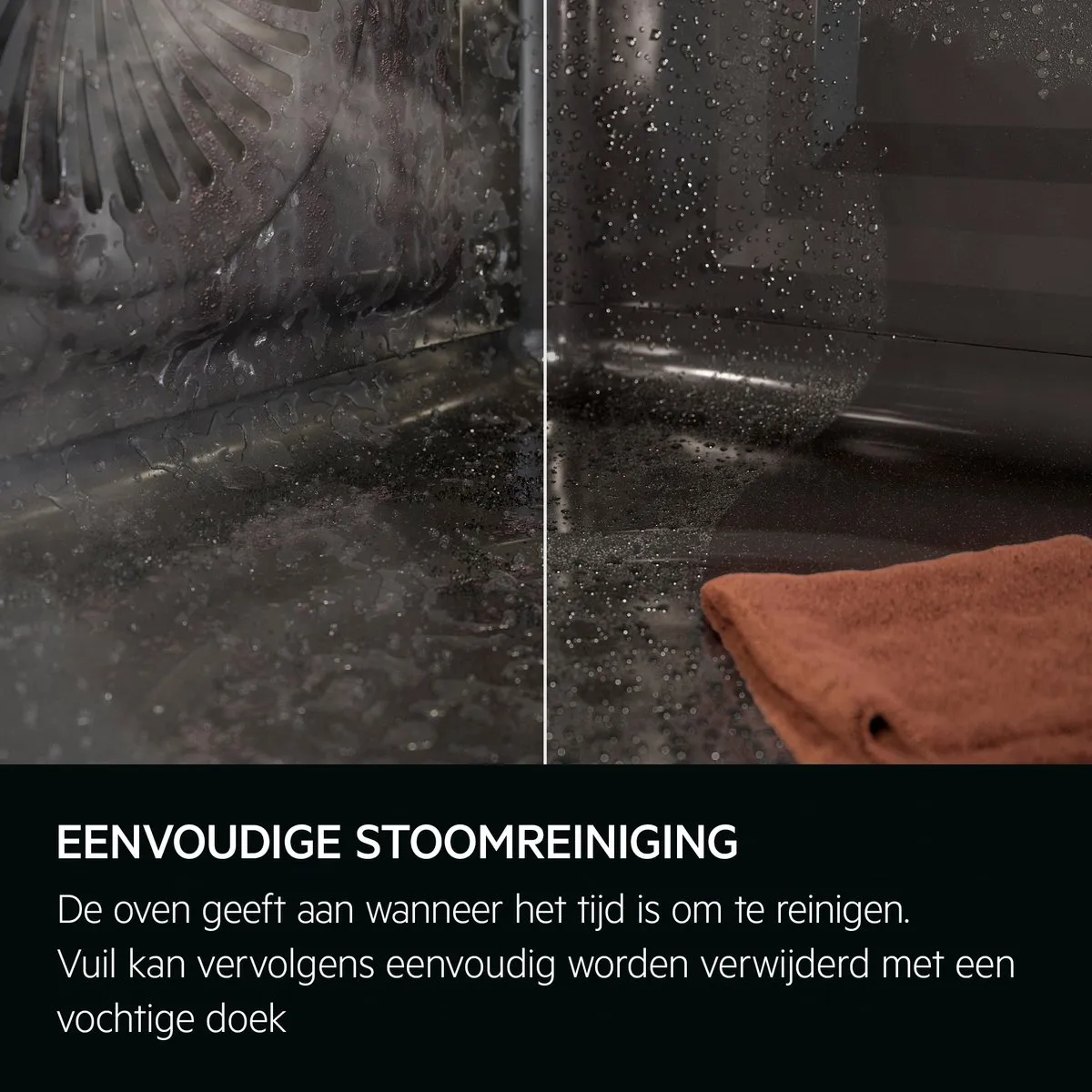 AEG TP8SK721B Combi-stoomoven 45L - 3000W - Zwart