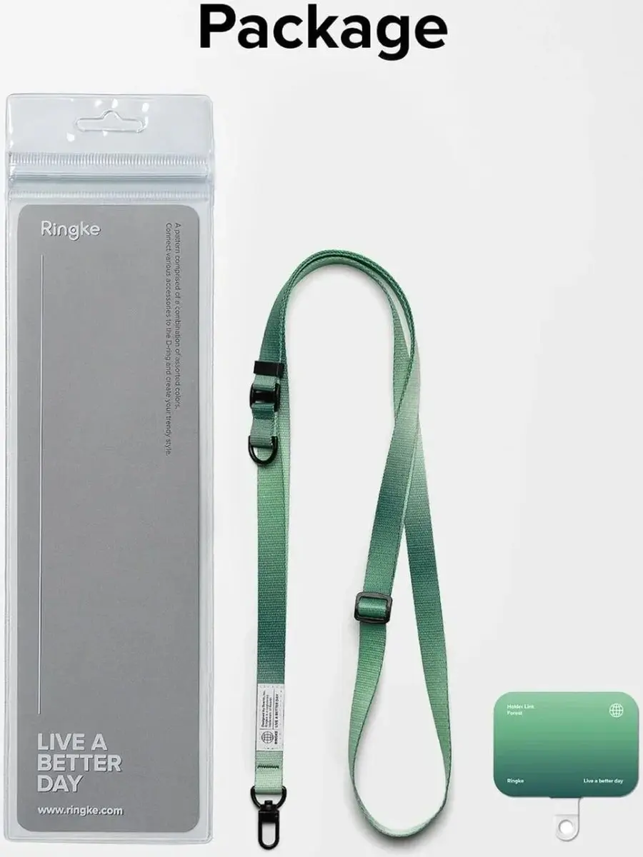 Ringke Holder Link & Snap Hook Lanyard - Groen
