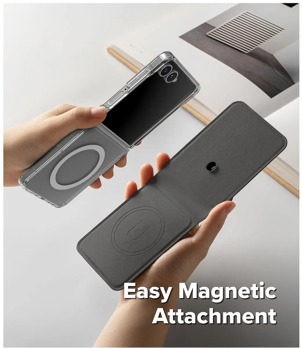 Ringke Folio Grip Wallet voor Samsung Galaxy Z Flip 7 - Zwart - afbeelding 6 van 6