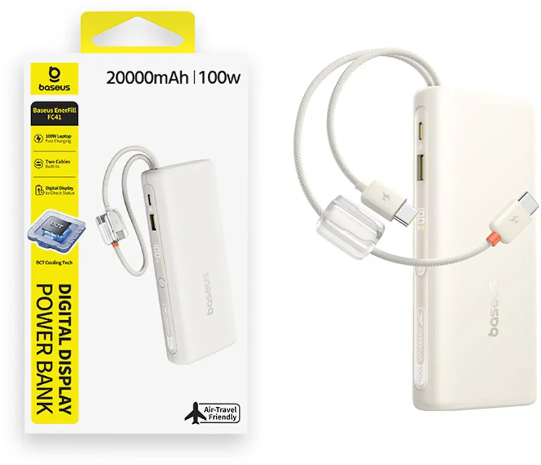 Baseus EnerFill FC41 Powerbank 20000mAh 100W - Beige