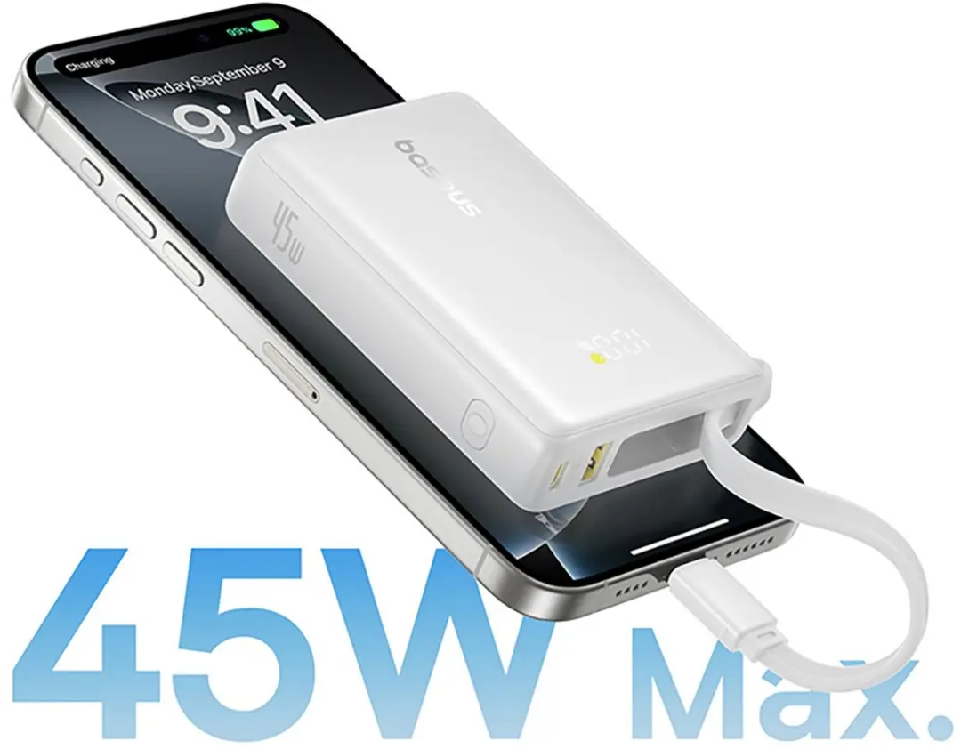 Baseus Picoco Powerbank 10000mAh 45W - Wit