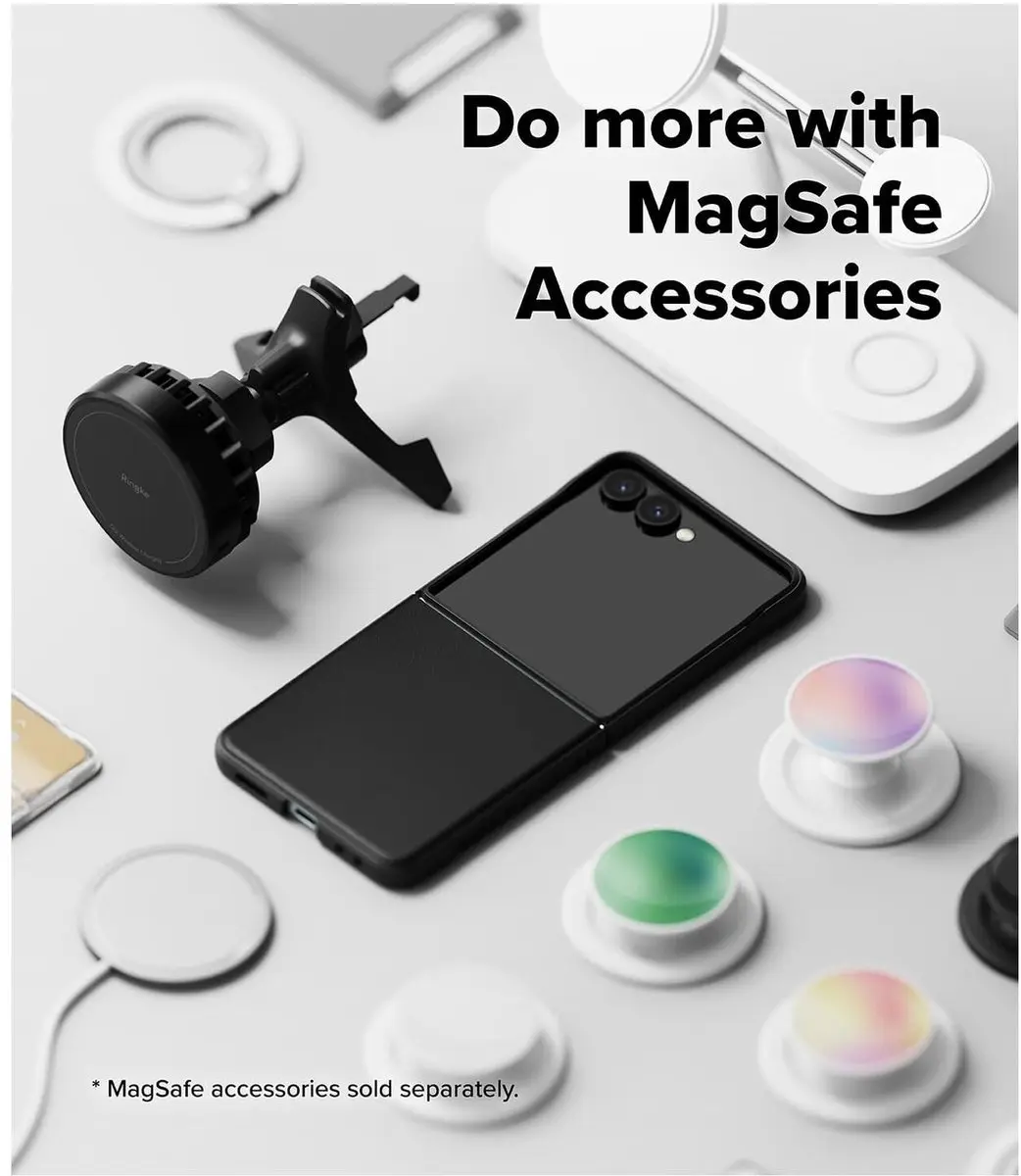 Ringke Onyx Magnetic Hoesje Zwart - MagSafe/Qi2 voor Galaxy Z Flip 7