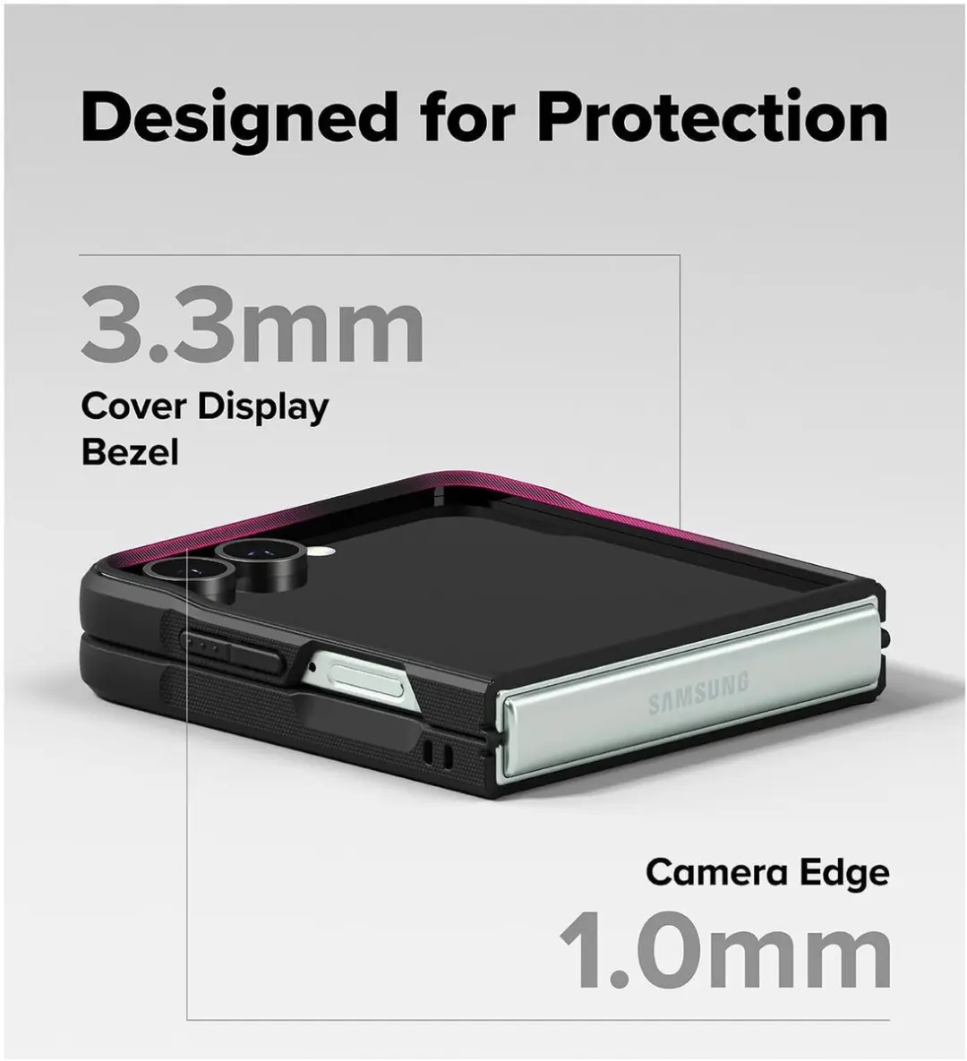 Ringke Onyx Magnetic Hoesje Zwart - MagSafe/Qi2 voor Galaxy Z Flip 7