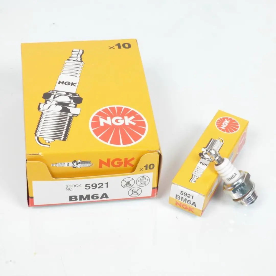 NGK BM6A Bougies - 10 Stuks - Wit