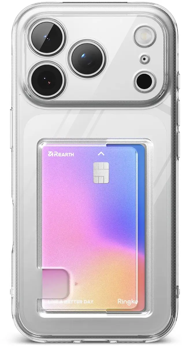 Ringke Fusion Card Hoesje iPhone 17 Pro Max - Transparant