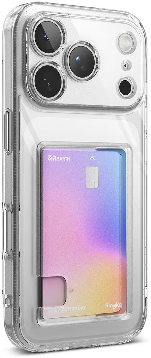 Ringke Fusion Card Hoesje iPhone 17 Pro Max - Transparant - afbeelding 6 van 6