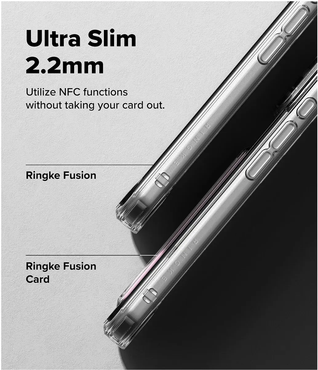 Ringke Fusion Card Hoesje iPhone 17 Pro Max - Transparant