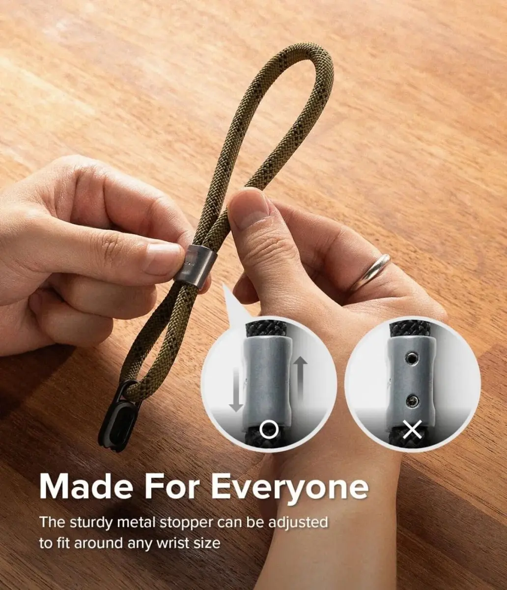 Ringke Rope Hand Strap - Universele Polsband Olive