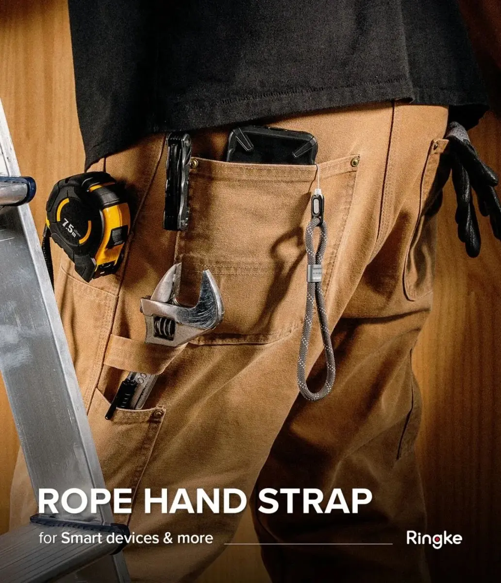 Ringke Rope Hand Strap Universeel Telefoonkoord - Grijs