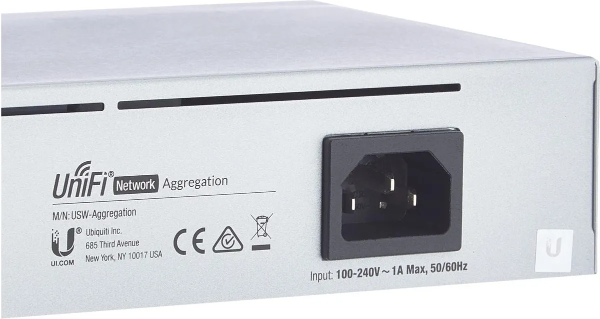 Ubiquiti UniFi Aggregation Switch 8-Poorten - Metaal