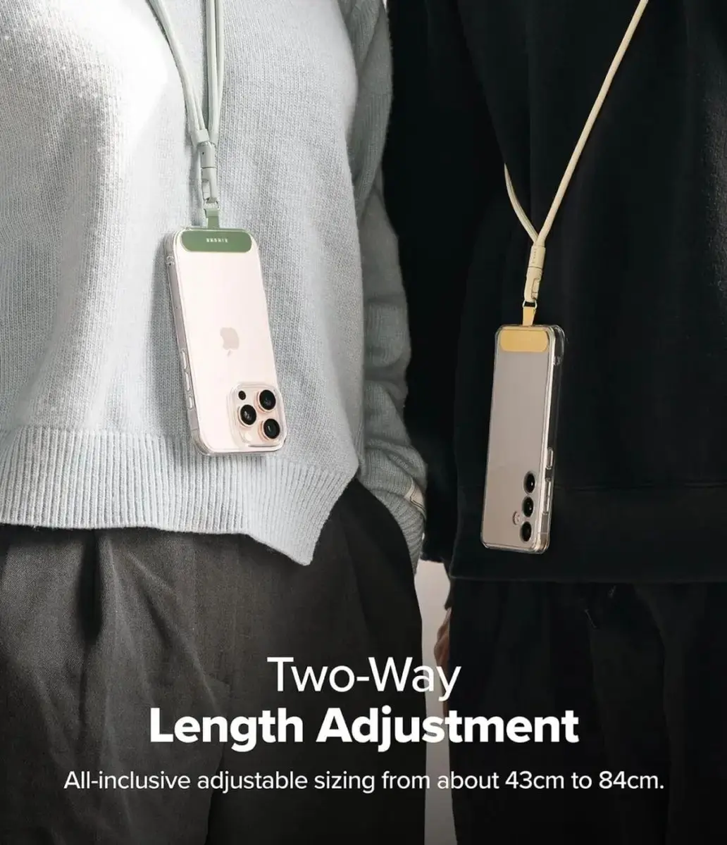Ringke Holder Link & Flow Shoulder Strap Y-Type - Mint - afbeelding 5 van 6