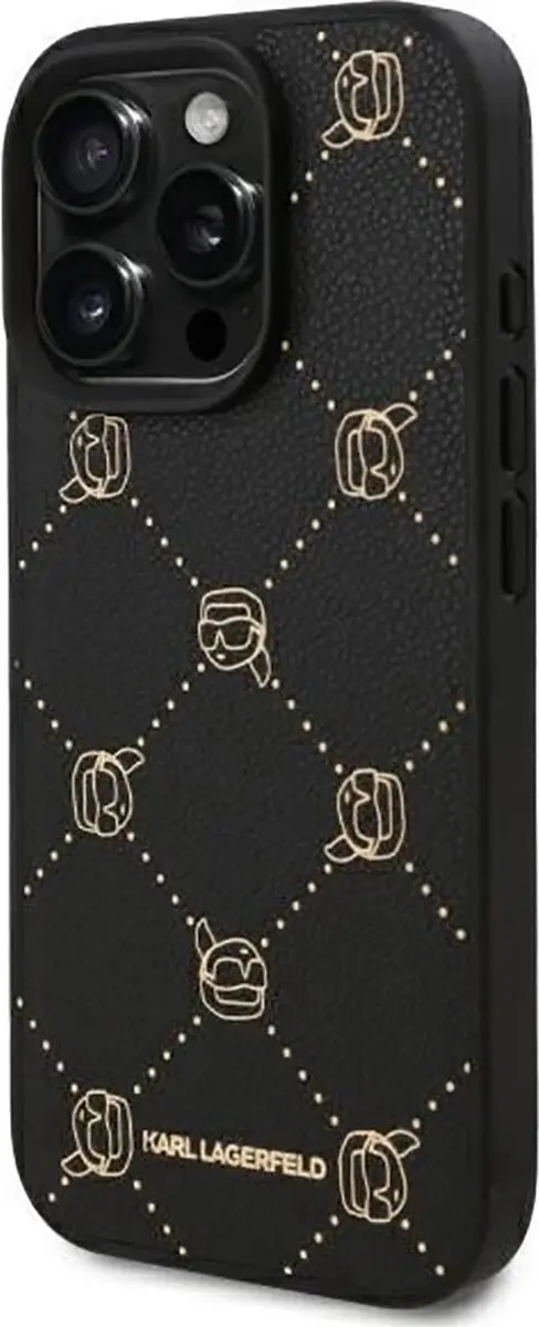 Karl Lagerfeld Backcase Hoesje iPhone 16 Pro - Zwart