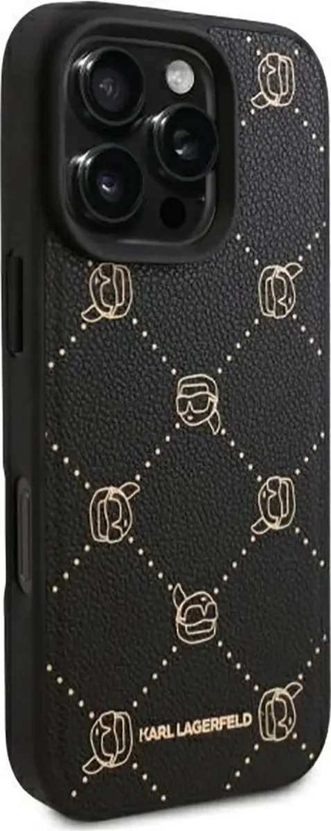 Karl Lagerfeld Backcase Hoesje iPhone 16 Pro - Zwart