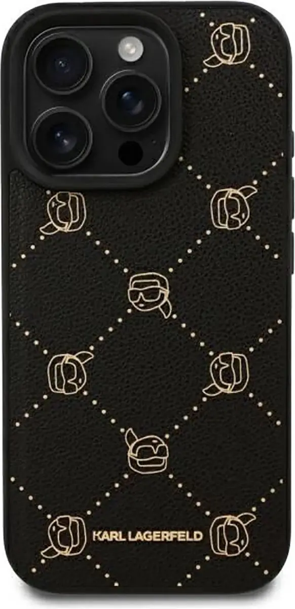 Karl Lagerfeld Backcase Hoesje iPhone 16 Pro - Zwart