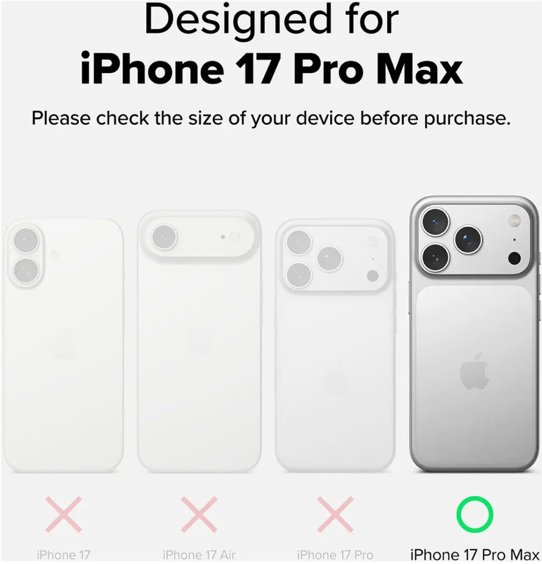Ringke Hoesje iPhone 17 Pro Max - Rugged Gunmetal - MagSafe