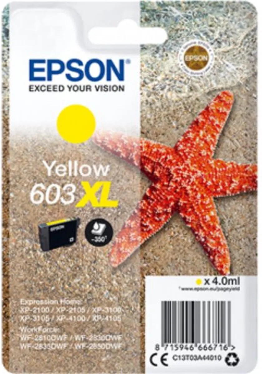 Epson 603XL Geel Inktcartridge - 700 Pagina's
