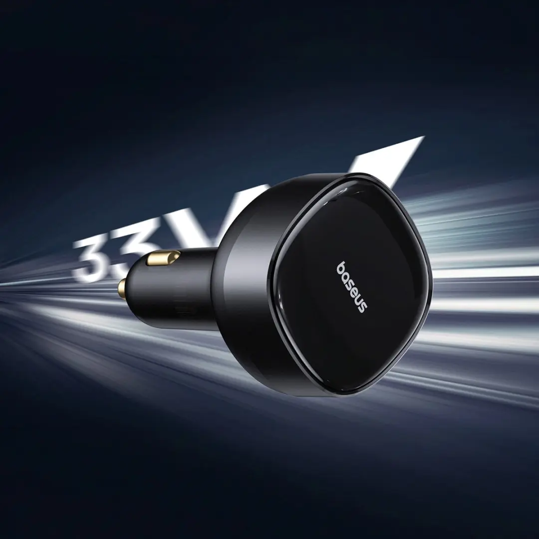 Baseus Enjoyment Serie Autolader 33W - USB-C - Zwart