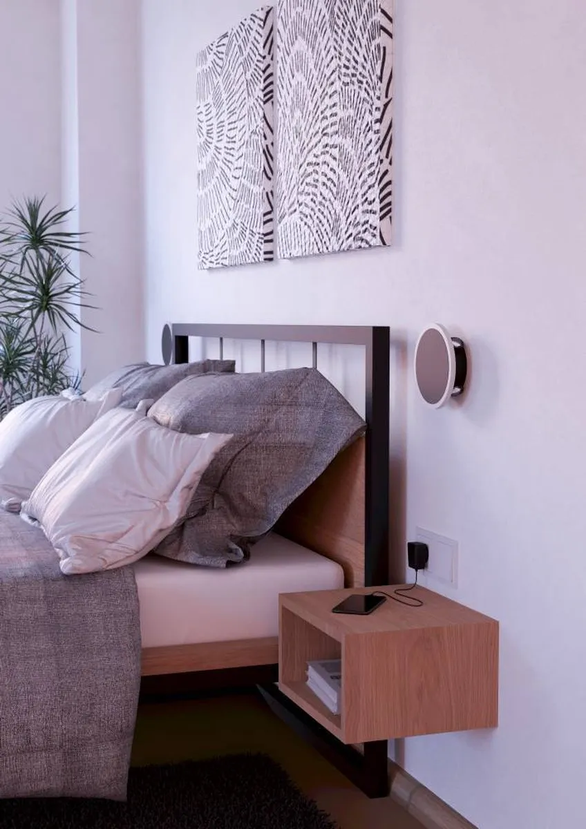 Eglo Talamello 1 Wandlamp LED - 17cm - Zwart/Wit