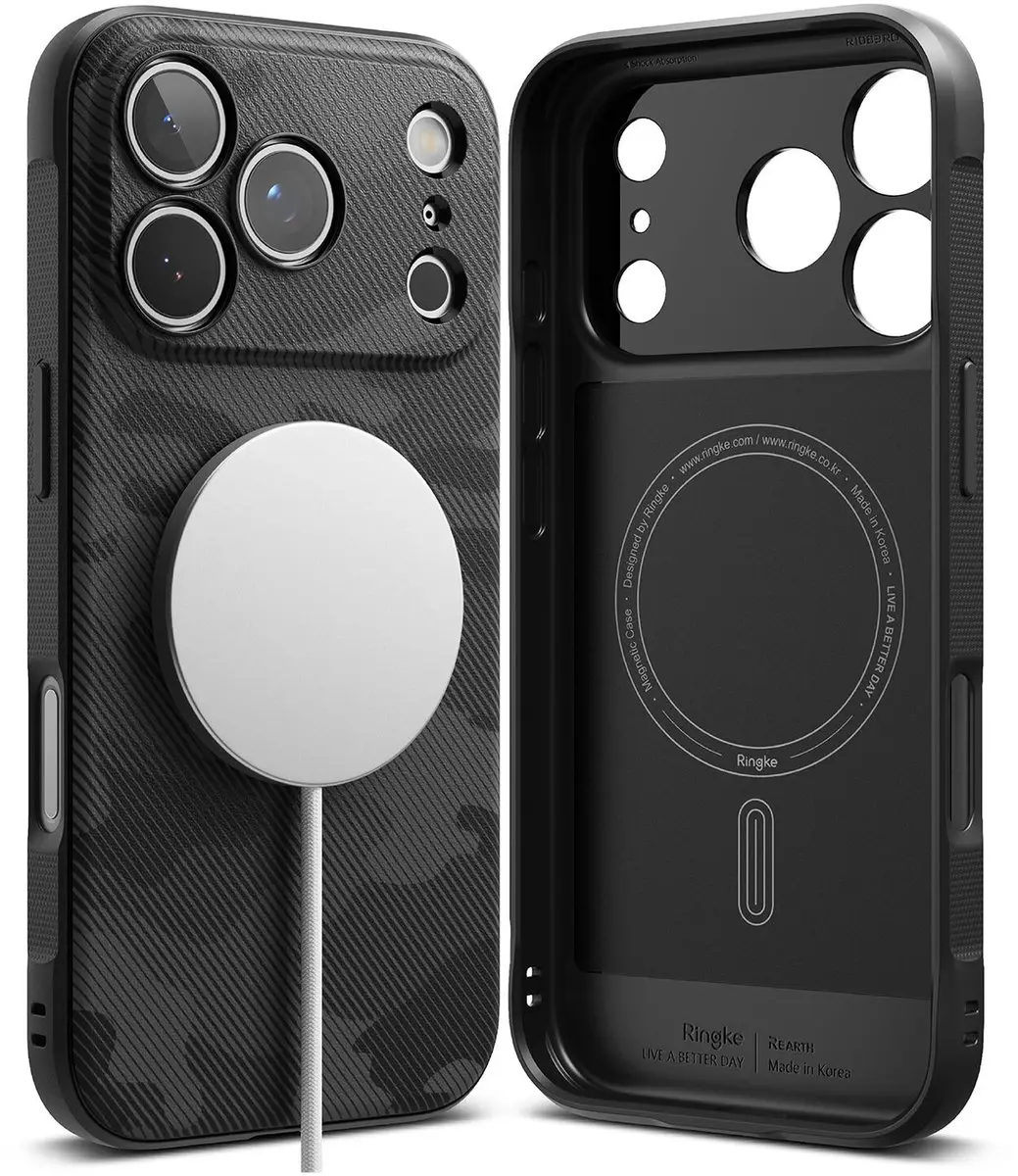 Ringke Onyx Magnetic Hoesje iPhone 17 Pro Max - MagSafe - Zwart - afbeelding 6 van 6