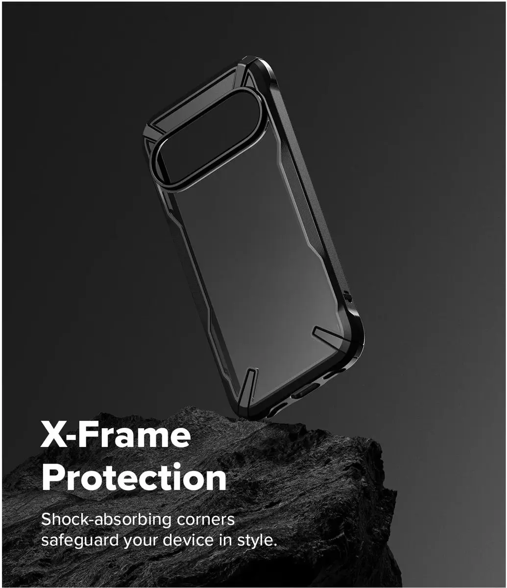 Ringke Fusion X Hoesje Google Pixel 10/10 Pro - Militaire Standaard - Zwart - afbeelding 6 van 6