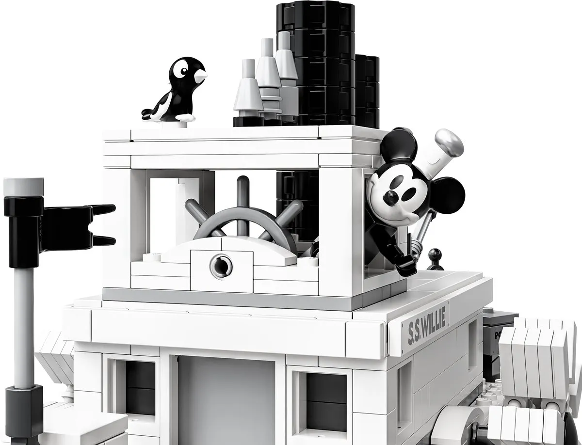 LEGO Ideas Steamboat Willie 21317 - 751 Stukken - 2 Minifiguren - afbeelding 5 van 6