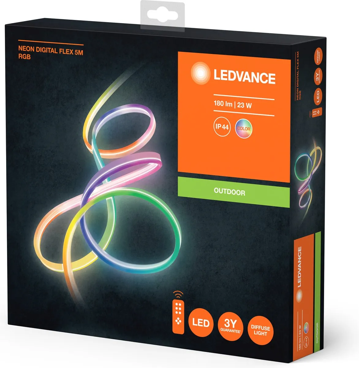LEDVANCE Neon Digital Flex LED Lichtslang 5m RGB - Transparent - afbeelding 6 van 6