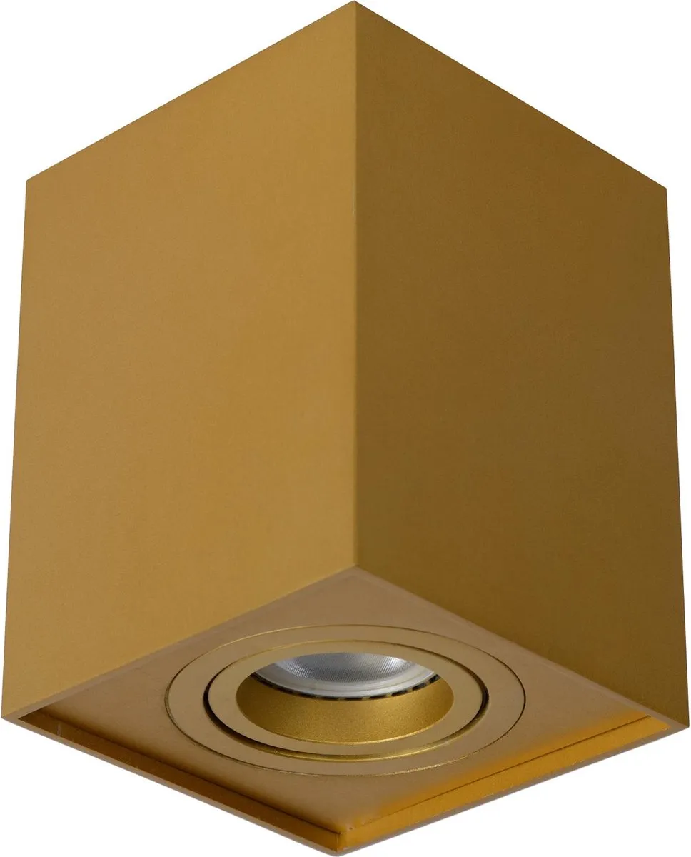 Lucide TUBE Plafondspot GU10 - Mat Goud/Messing