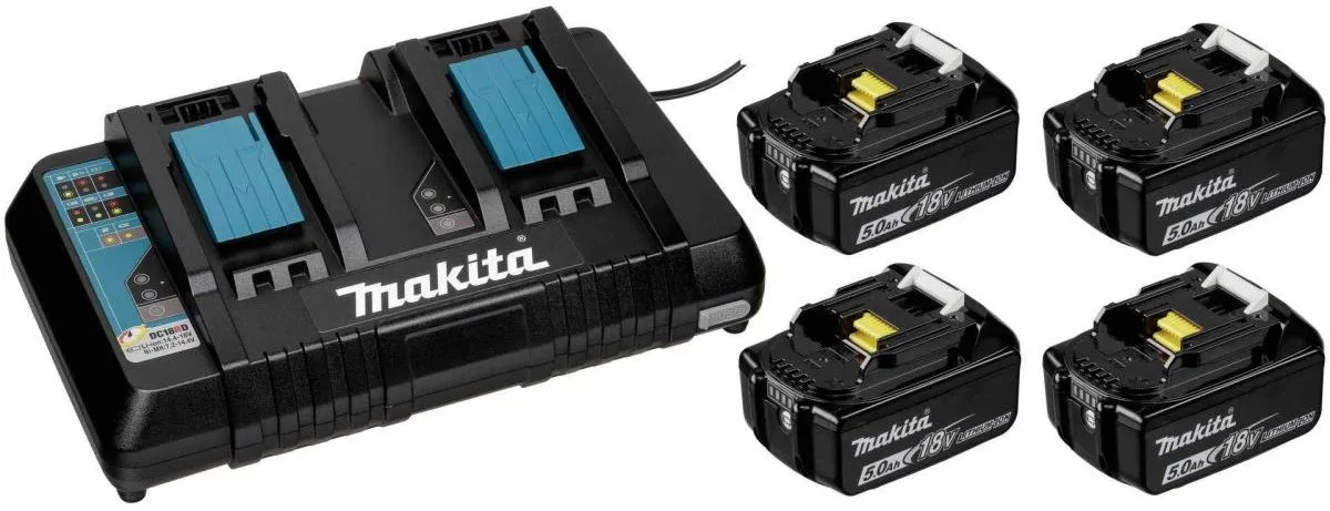 Makita Powerpack LXT 18V 4x 5.0Ah - Duo Snellader