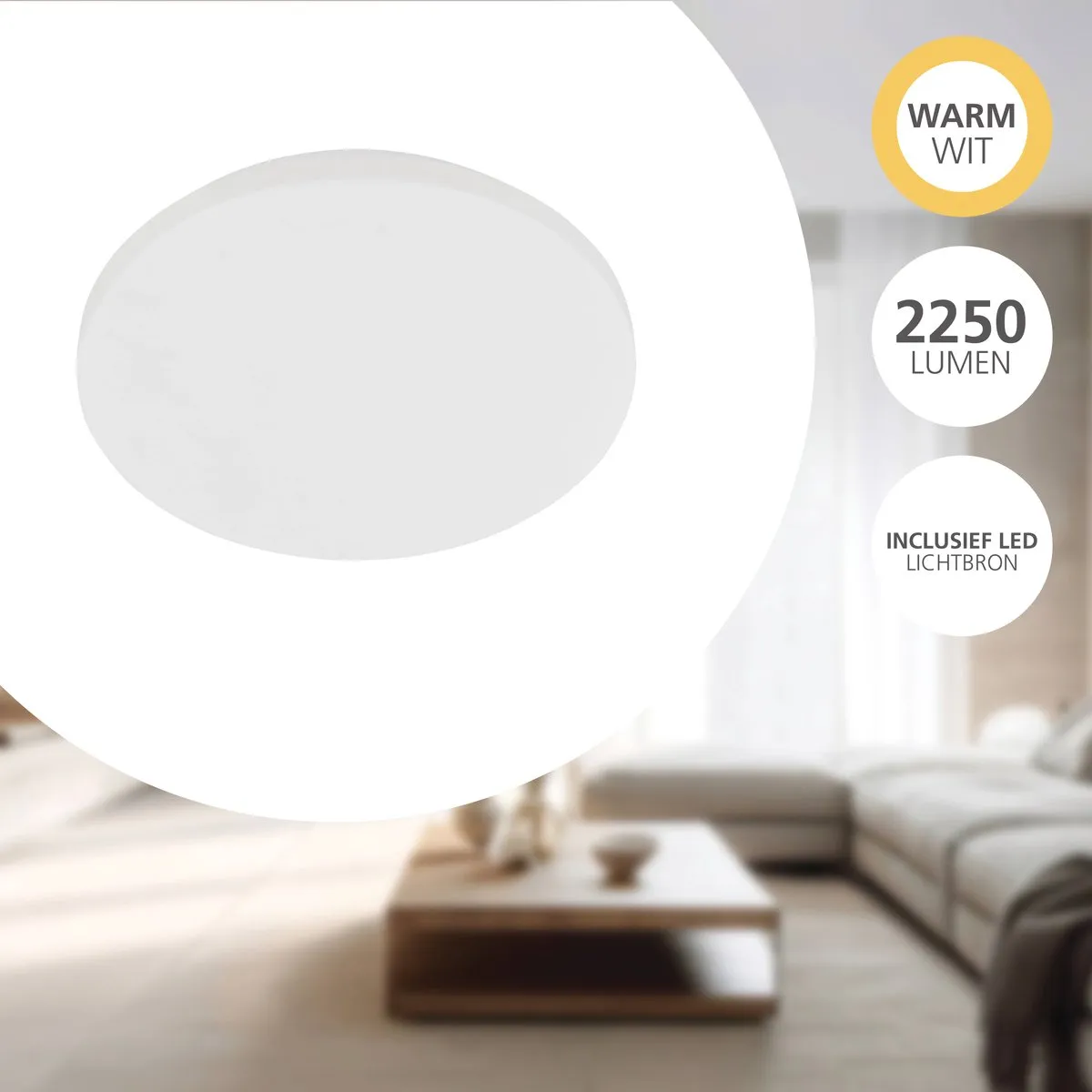 Eglo Approdo Plafondlamp LED - Ø31cm - Wit